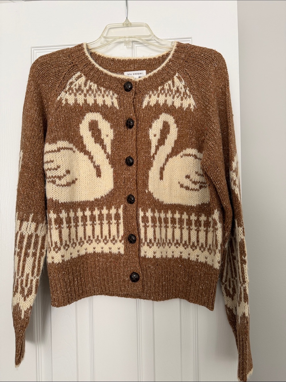 NWOT Blu Pepper Swan Button Cardigan